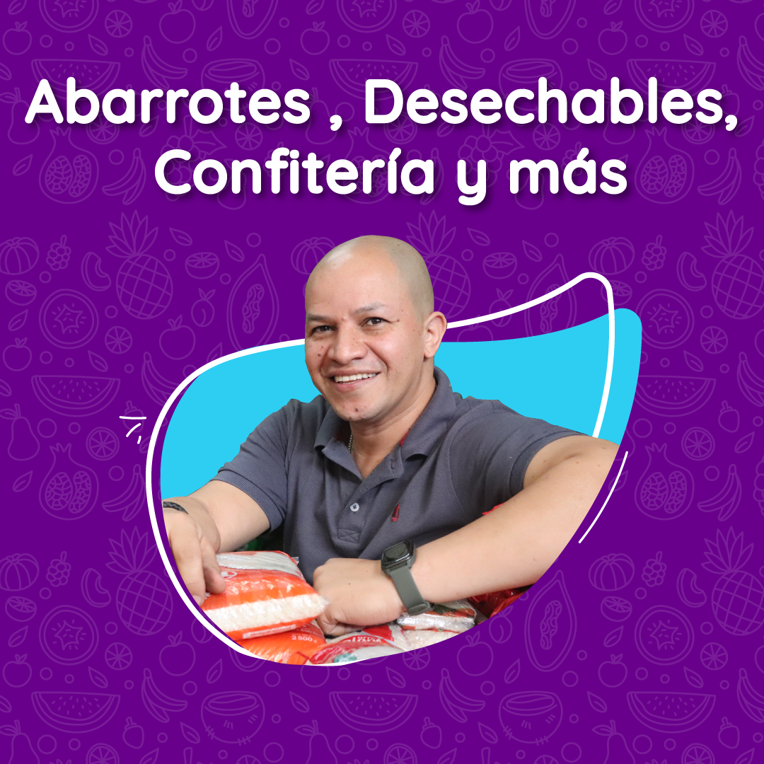 Abarrotes, Desechables, Licor,  gaseosa, cerveza, Cigarrillos, Confitería. Mascotas, cuidos, medicamentos, accesorios.